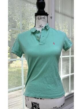 Ralph Lauren Womens Polo Mint Green Size S. EUC